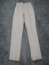 Jewell's Classic Bottoms Jeans Womens 5 Tall Beige Cotton Denim Western USA Made