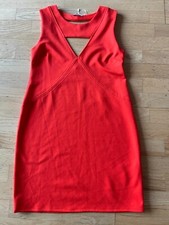 ZARA CORAL RED FASHION DRESS SIZE S