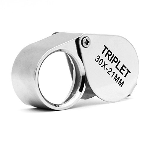 Pocket Jeweler Eye Loupe, lente di ingrandimento in vetro 30X Portatile (K1p)