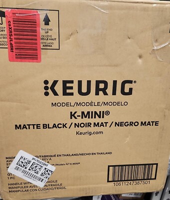 Keurig ''K-Mini'' Matte Black Single Serve Coffee New