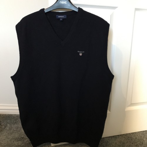 GANT Lambs Wool Jumper mens Sleeveless 