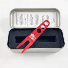 SCOTTY CAMERON US FLAG PIVOT DIVOT TOOL RED BRAND NEW w/ TIN CAN! AUTHENTIC 1031