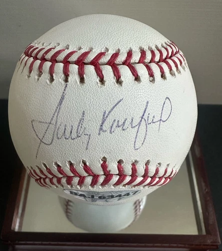 Sandy Koufax Signed Official Mlb Baseball Hof Auto Upper Deck Uda Coa W/ Case