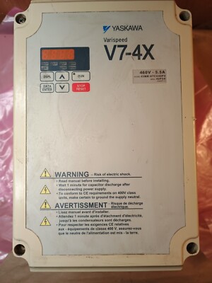 Yaskawa Varispeed Drive V7-4X 460V 5.5A CIMR-V7CU42P2 - Fast Ship