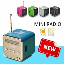 Portable USB Mini FM Radio Digital Speakers Music Player Support TF/SD Card