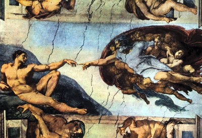 Creation of Adam by Michelangelo, 40x50IN Rolled Canvas Home Decor Wall Print