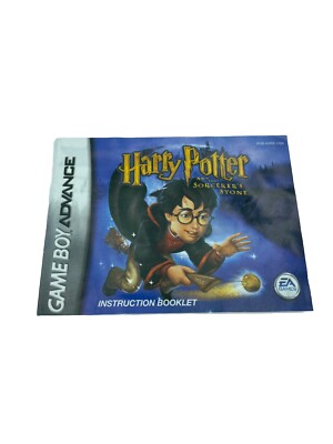 Harry Potter and the sorcerer's stone Gameboy Advance Instruction Booklet Manual