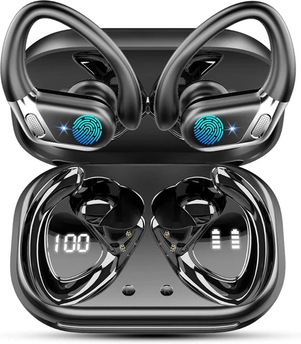 Cuffie Bluetooth Sport, Auricolari Bluetooth 5.4 Hifi Stereo, 50 Ore Cuffie Wire