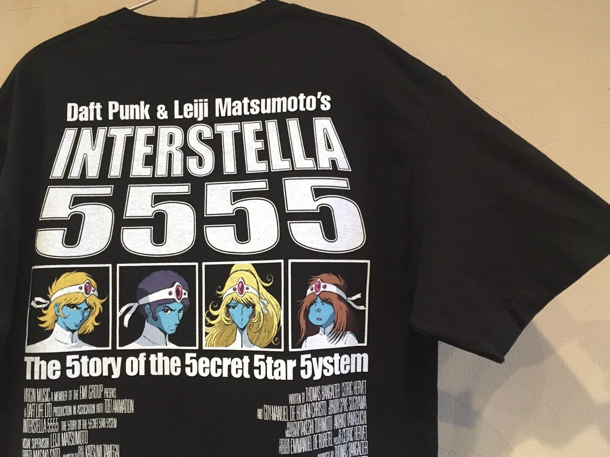Rare! Interstella 5555 Limited T-shirt L③ DAFT PUNK Leiji