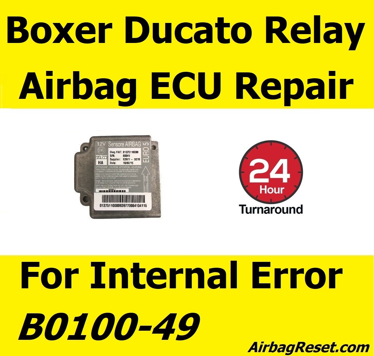 PEUGEOT BOXER AIRBAG MODULE REPAIR SERVICE for FAULT CODE B010049 eBay