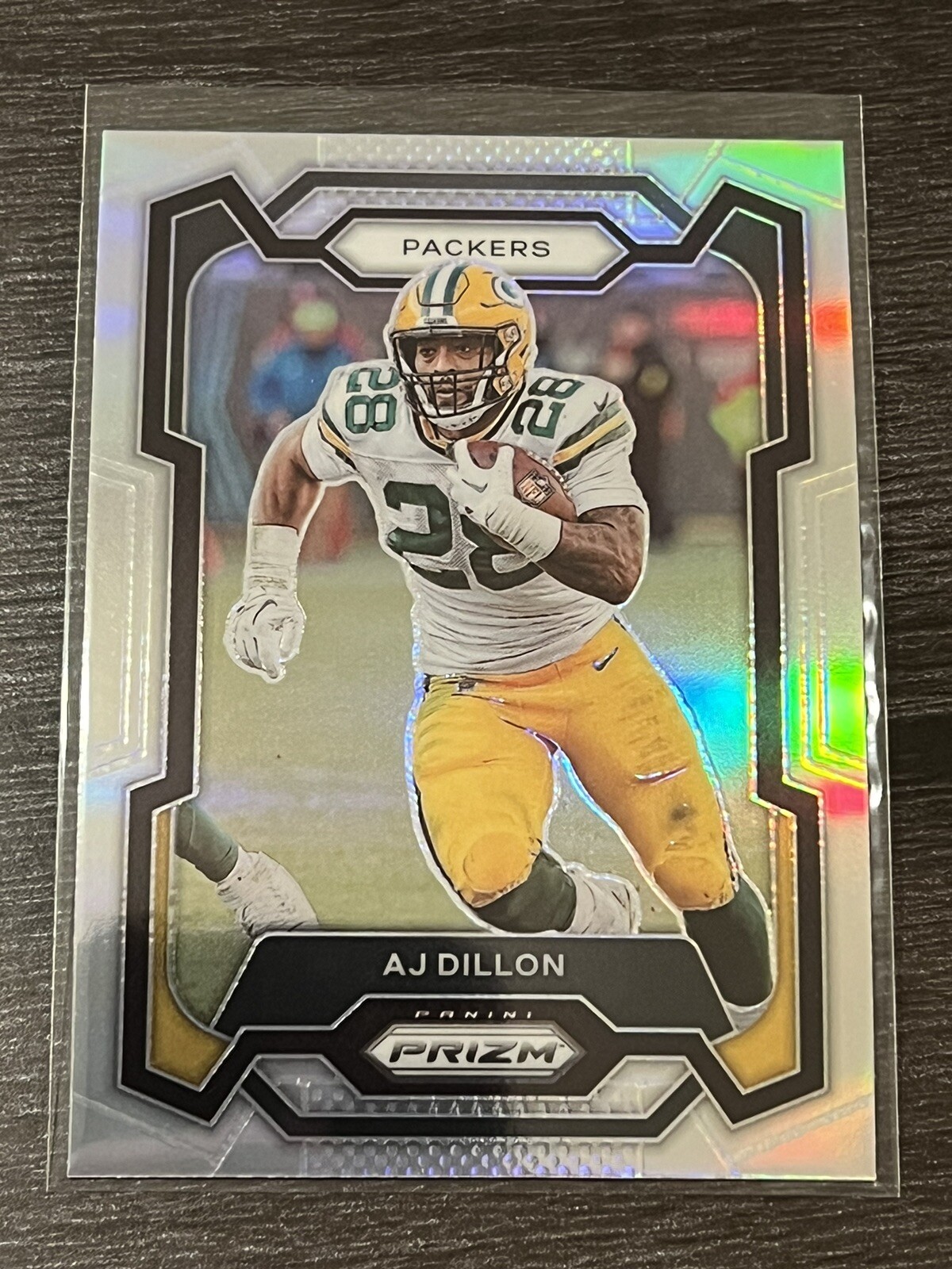 2023 Panini NFL Prizm Silver Parallel #106 AJ Dillon Green Bay Packers 