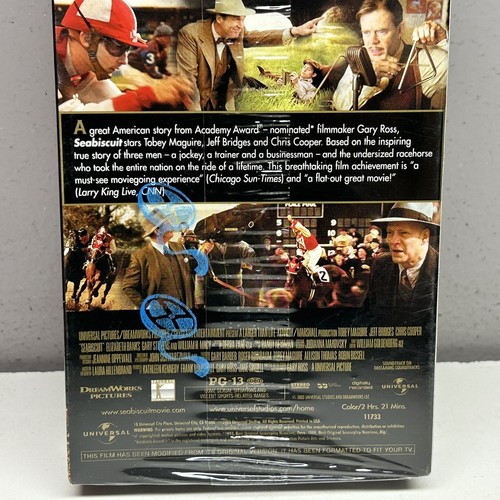 NEW & SEALED! Seabiscuit VHS 2003 Video Tape Movie Tobey Maguire Movie Retro VCR - Picture 6 of 13
