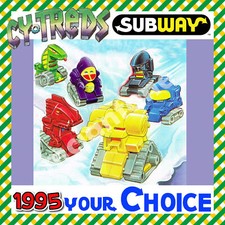 Subway 1995 CY-TREDS Runaway Robot ROBOTS Pullback Vehicle YOUR Toy CHOICE