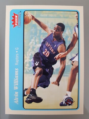 2004-05 Fleer Tradition Blue Alvin Williams #37 Toronto Raptors NBA Basketball