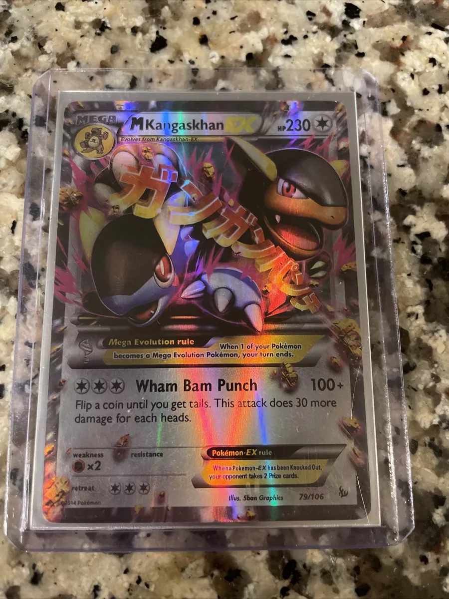 MEGA kangaskhan EX 79/106 ULTRA RARE Pokemon XY Flashfire Holo Rare NM 2014  M