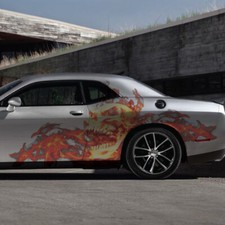 Screaming Skull Fangs Wicked Flames Car Truck Vehicle Graphic Wrap Decal Side US