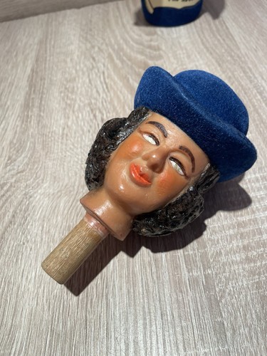 1960s Charchter Wine Bottle Decanter Novelty Lady Breweriana Ornament Kitch (1 - Picture 8 of 13