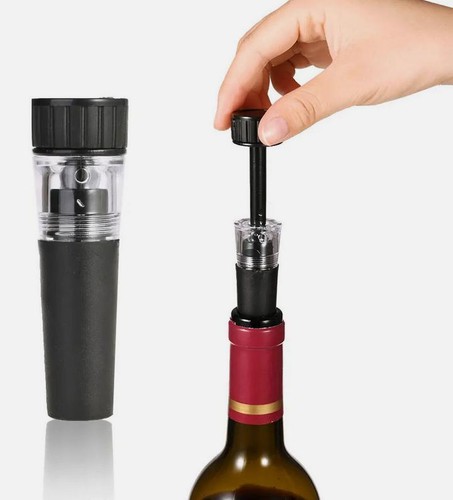 New Air Pump Wine Bottle Opener Safe Portable Stainless Steel Pin Cork Remover - Picture 11 of 13