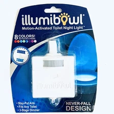 Bathroom LED Nightlight Motion Sensor Any Toilet Seat Shark Tank 8-Color Dimmer