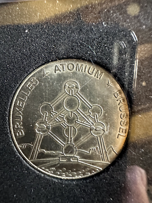 Atomium Brussels Commemorative Coin in Lucite Case | eBay