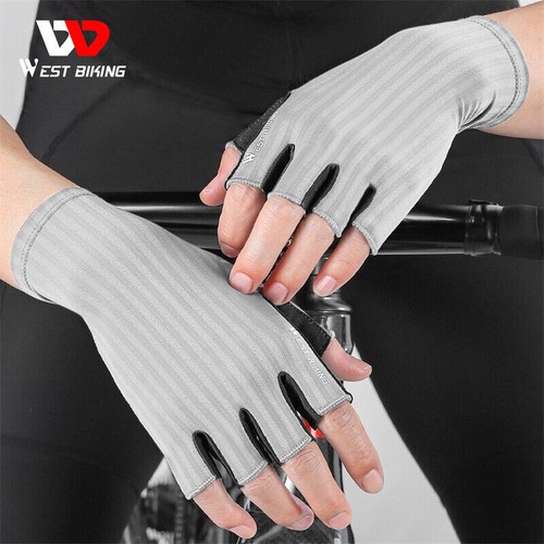WEST BIKING Road Bike Breathable Gloves Cycling Half Finger Non-slip Gloves - Picture 46 of 60