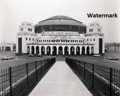 St Louis Arena Checkerdome St Louis Missouri Black White 8 X