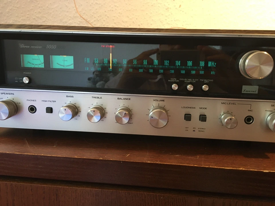 Sansui 5050 Am/Fm Stereo Receiver 30+30 Watts RMS Vintage 1976 Working Excellent - Bild 2 von 4