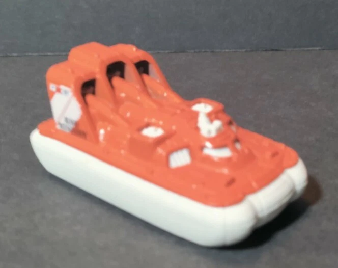 2013 MATCHBOX AMPHI FLYER RSQ MISSION 2 3/4" DIECAST ORANGE & WHITE BOAT - Image 3 of 4