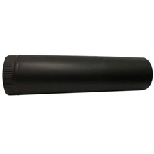 6 In. X 24 In. Black Stove Pipe | (NEW) (FREE SHIPPING)