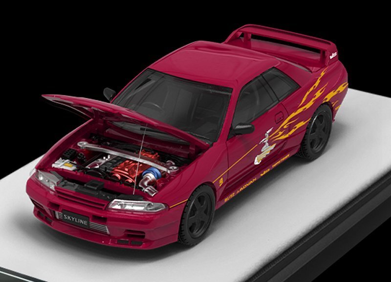 NISSAN Skyline GT-R (R32) - F&F - wine red - Time Micro 1:64 | eBay