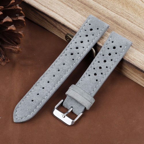 Watch Band Watch Strap Suede Leather 18mm 19mm 20mm 22mm 24mm Rally Racing Band - Picture 18 of 28