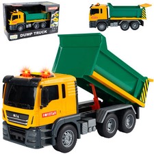 Malplay Kippwagen Auto LKW Spielzeug Licht Sound mobiler Sattelauflieger ab 3J