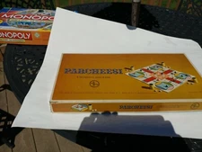 1967 Selchow & Righter Gold Seal Parcheesi Board Game Complete in Box Nice Cond.