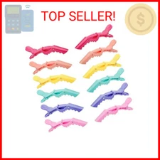 GLAMFIELDS 12 pcs Alligator Hair Clips for Styling Sectioning, Non-slip Grip Cli