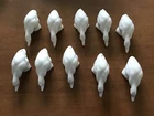 10 Stangl Pottery White Royal Cumberland Ducks good condition no ccc