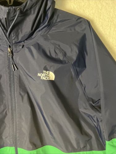THE NORTH FACE MEN'S ANTORA DRYVENT RAIN HOODIE JACKET TNF Navy/Greeen XXL NWT - Picture 3 of 16