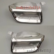 2Pcs Rear Bumper Stainless steel Tail Throat L R For Buick Lacrosse 2009-13 an