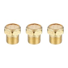 3Pcs Air Pneumatic Mufflers G1/8" Male Thread Pneumatic Noise Reduce