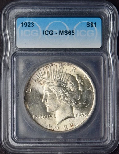 1923 Peace Silver Dollar - ICG MS65 - ✪COINGIANTS✪