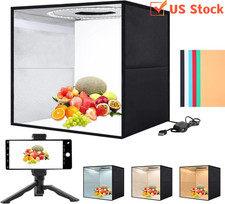 US PULUZ 30cm Photo Studio Ring LED Light Box Shooting Tent 6 Colors Desktop Box