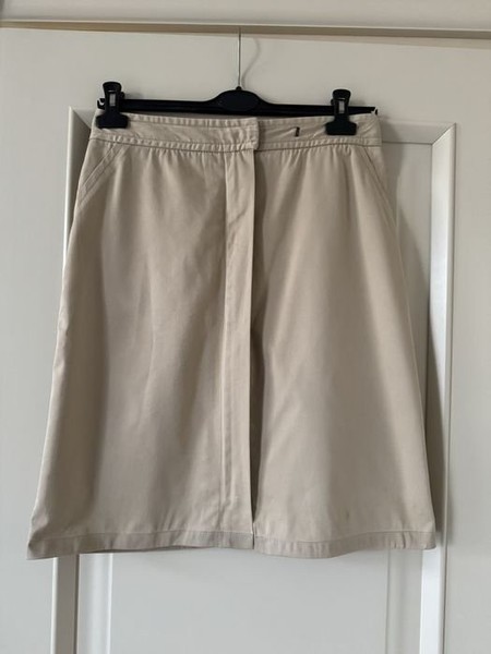 Women Cacharel Skirt Beige Cotton 36
