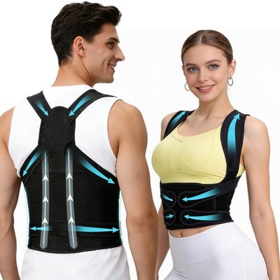 Posture Corrector Back Brace for Women and Men with Lumbar Support Adjustable...