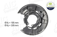 Spritzblech Bremsscheibe NEW Mobility Parts AIC 55751 Aluminium FüR BMW 3Er E90