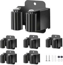 5 PCS Broom Holder Wall Mount, Upgraded Heavy Duty Mop and Broom Holder Wall Mou