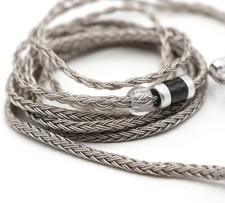 Linsoul Tripowin Zonie IEM Cable, 16 Core Silver Plated Earphone Grey