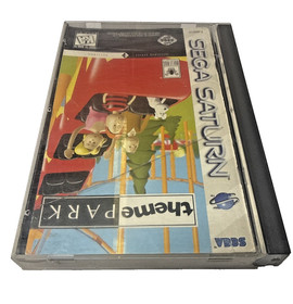 Theme Park (Sega Saturn, 1995) CIB Complete TESTED Bullfrog Classic Simulation