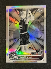 James Nnaji 2023-24 Topps Chrome Negative Refractor Rookie RC Hornets