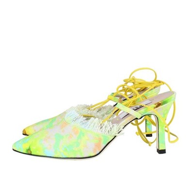 MSGM Damen Schuhe Sandalen Gr. 38 Mehrfarbig Sommer Sandaletten