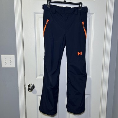 Helly Hansen Ski Pants Kids 13-14 Blue RECCO Insulated Snowboard Shell
