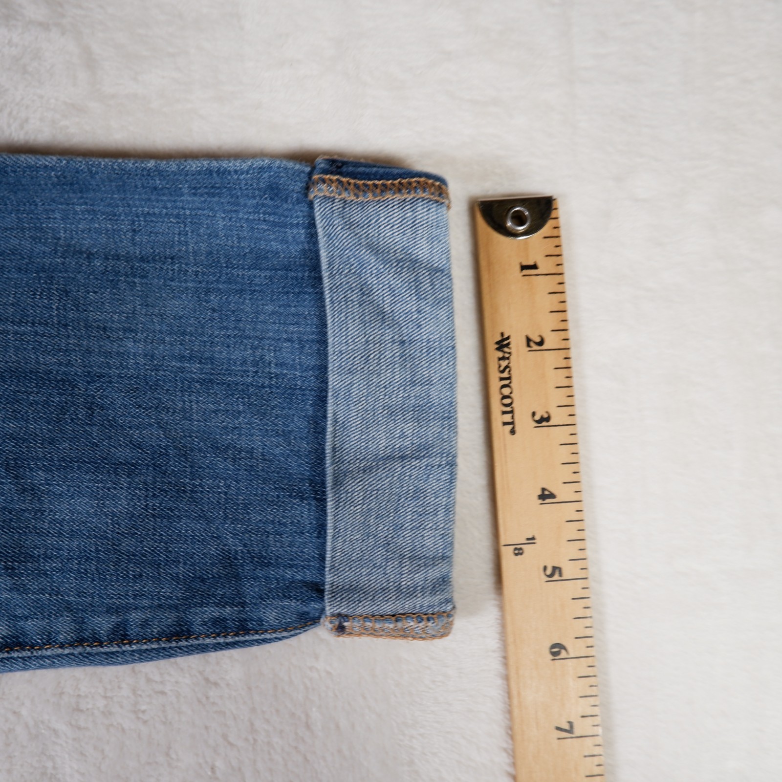 Joe's Jeans Womens Blue Jeans Cigarette Cuffed Cropped 27 Medium wash